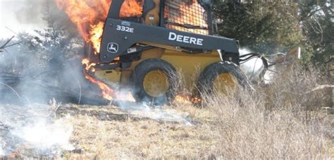 skid steer fire e|skid steer fire removal.